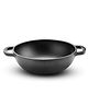 Hautechef Pre-Seasoned Cast Iron Kadhai - 24 cm, Traditional Deep Frying Pan with Dual Handles, Induction & Gas Stove Compatible, Naturally Non-Stick & Chemical-Free Cookware - 2.3 L