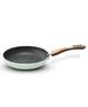 Hautechef Non-Stick Frypan 24cm, 3-Layer ILAG Swiss Coating, PFOA-Free, Induction Friendly, with Soft-Touch Wooden-finish Handle, Color - Winter Mint