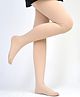 Shoetopia Cotton Knit Solid Stockings - Cream
