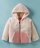 Wingsfield Full Sleeves Colour Blocked Fur Detailed Light Winter Hooded Jacket -