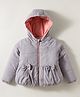 Wingsfield Full Sleeves Bow Applique Detailed Jacket - Grey