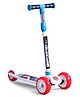 Babyhug Marvel Avengers Captain America Kids 3 Wheel Scooter with Smart Led Wheels- White| Compact Fold| Lean-to-Steer| Toy for 3 to 14 years Boys & Girls| Activity Gifting Option| 50kg Capacity