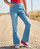 Pine Kids Denim Woven Ankle Length Washed Jeggings - Blue