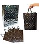 Birthday Popper 12 Pcs Silver Embossed Gift Bags | Large Paper Bags with Ribbon Handles | Glossy Reusable Party Bags for Weddings, Birthdays, Return Gifts & Festive Gifting (18x13x5 in)