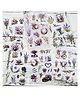 Birthday Popper Floral Kawaii Stickers - Purple, Pack of 10 as Birthday Return Gifts for Kids | Transparent Stickers for Journal, Diary, DIY Art Crafts, Flowers Leaf Self Adhesive Decorative Stickers
