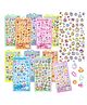 Birthday Popper 3D Drop Stickers Set for Kids  10 Sheets as Birthday Return Gifts, 500+ Assorted Crystal Puffy Stickers | Cute Fun Themes Candy Drop