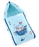 Babyhug 100% Cotton Baby Sleeping Bag with Hood Little Sailor Print - Blue| Use as Carry Nest, Mattress or Sleeping Bag| Newborn to Toddler Boys & Girls| New Born Gifting| Warm and Cozy