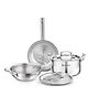 Bergner TriPro 5 Pcs Tri-Ply Stainless Steel Cookware Set | Silver