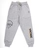 Kiddopanti Fleece Knit Cool Boy Printed Track Pants - Grey Melange