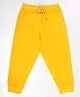 Kiddopanti Cotton Knit Solid Jogger Track Pant - Yellow