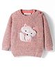 Wingsfield Full Sleeves Fox Patch Detailed Sweater - Pink