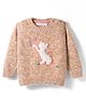 Wingsfield Full Sleeves Cat Patch Detailed Sweater - Beige