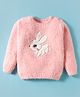 Wingsfield Full Sleeves Bunny Designed Sweater - Pink