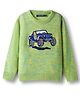 Wingsfield Full Sleeves Jeep Designed Sweater - Green