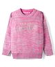 Wingsfield Full Sleeves You Are Beautiful Text Embroidered Sequins Embellished Sweater - Pink