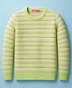 Wingsfield Full Sleeves Striped Sweater - Yellow