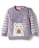 Wingsfield Full Sleeves Bear Designed Sweater - Blue