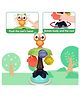 Sanjary Baby High Chair Activity Toys with Suction Cup 6 Months, Owl Baby Toddler Rattles,Spinning Elements,Baby Interactive Sensory Sucker Toys color design may vary