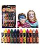 Sanjary Body Paint Crayons Body Painting Face Paint Kit Halloween Makeup Kit Non Toxic Face & Washable Face Paint set of 12 color design may vary