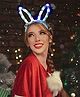 SANJARY LED Rabbit Ears Bunny Ear Headband Light Up Color Changing Light Bunny Flashing hair Bands pack of 2 for kids