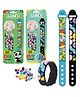 SANJARY Wrist Beads Band for Set of 2 Pcs Creative Craft Bracelet Making Kit for Kid, Friendship Bands, Silicone Wristbands for Kids color design may vary