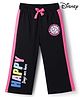 Babyhug Disney Terry Knit Full Length Track Pant With Marie Graphics & Badge Detailing - Black
