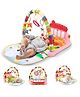 StarAndDaisy Musical Baby Convertible Playmat Or Play Gym Mat with Hanging Rattles Lights for 0-6 Months Babies-Pink