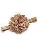 Bhoomi Collection Floral Applique Detailed Headband - Yellow Gold