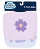 Big Softies Applique Embroidery and Printed Baby Bibs with Soft Velcro Fastener-Flower-Cotton Ultra Soft & Super Absorbent For Drooling,