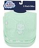Big Softies Applique Embroidery and Printed Baby Bibs with Soft Velcro Fastener-Owl-Cotton Ultra Soft & Super Absorbent For Drooling,