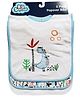 Big Softies Popover Baby Bibs Printed & Applique Embroidery Soft Rib Neck Blended Cotton Ultra Soft & Super Absorbent For Drooling, Teething & Feeding For Boys 6-36 Months Pack of 3-Dino