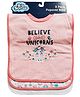 Big Softies Popover Baby BibsPrinted & Applique Embroidery Soft Rib Neck Blended Cotton Ultra Soft & Super Absorbent For Drooling, Teething & Feeding For Girls 6-36 Months Pack of 3-Unicorn