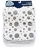 Big Softies Popover Baby Bibs Printed & Applique Embroidery Soft Rib Neck Blended Cotton Ultra Soft & Super Absorbent For Drooling, Teething & Feeding For Unisex 6-36 Months Pack of 3-Grey Dot