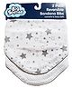 Big Softies Reversible Printed Bandana Baby Bibs converts to Burp Cloth Adjustable Snap Button 100% Cotton-Super Absorbent For Drooling, Teething & Feeding For Unisex 0-24 months Pack of 2-Star