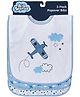 Big Softies Popover Bibs Printed & Applique Embroidery Soft Stretchable Rib Neck Blended Cotton Ultra Soft & Super Absorbent For Drooling, Teething & Feeding For Boys 6-36 Months Pack of 3-Plane