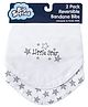 Big Softies Reversible Bandana Bibs converts to Burp Cloth All-over Printed Pure Cotton Ultra Soft & Super Absorbent For Drooling, Teething, Feeding & Burping For Unisex 0-24 Months Pack of 2-Star