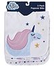 Big Softies Popover Bibs Printed & Applique Embroidery Soft Stretchable Rib Neck Blended Cotton Ultra Soft & Super Absorbent For Drooling, Teething & Feeding For Girls 6-36 Months Pack of 3-Unicorn