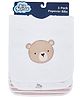 Big Softies Popover Bibs Printed & Applique Embroidery Soft Stretchable Rib Neck Blended Cotton Ultra Soft & Super Absorbent For Drooling, Teething & Feeding For Unisex 6-36 Months Pack of 3-Bear