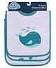 Big Softies Popover Bibs Printed & Applique Embroidery Soft Stretchable Rib Neck Blended Cotton Ultra Soft & Super Absorbent For Drooling, Teething & Feeding For Boys 6-36 Months Pack of 3-Whale