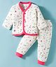 Bodycare Cotton Full Sleeves Thermal Inner Wear Set With Bunny Print - White
