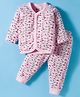 Bodycare Cotton Full Sleeves Thermal Inner Wear Set with Car Print - Baby Pink