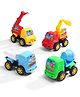 Play Nation Durable Construction Vehicle Set of 4 - Multicolor| JCB, Crane, Cement Mixer & Dumper Truck| Boosts Creativity, Learning & Role Play Fun|BIS Certified| Creative Play Toy for Kids 2+ Years