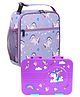Little Surprise Box,2 pcs Uni LunchBag & Bento Lunch box for Kids - Purple