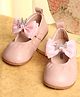 KIDLINGSS Bow & Crown Embellished Mary Jane Ballerinas -  Light Pink
