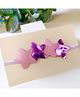 Little Tresses Holographic Stars Applique Detailed Soft Headband - Purple