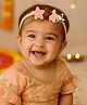 Little Tresses Stars Applique Detailed Sequins Embellished Soft Head Band - Peach