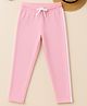 3PIN Cotton Knit Side Taped Track Pants - Pink