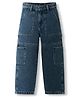 Pine Kids Denim Woven Full Length Washed Jeans - Blue
