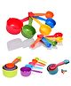 COZY VIBES Colorful Plastic Measuring Cups and Spoons, Measurement Cup and Spoon for Kitchen Cooking and Baking, Set of 10- PACK OF 1- COLOR MAY VARY