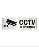 COZY VIBES Warning Sign for Home Office CCTV Security Camera Safety Signages- PACK OF 1- COLOR MAY VARY